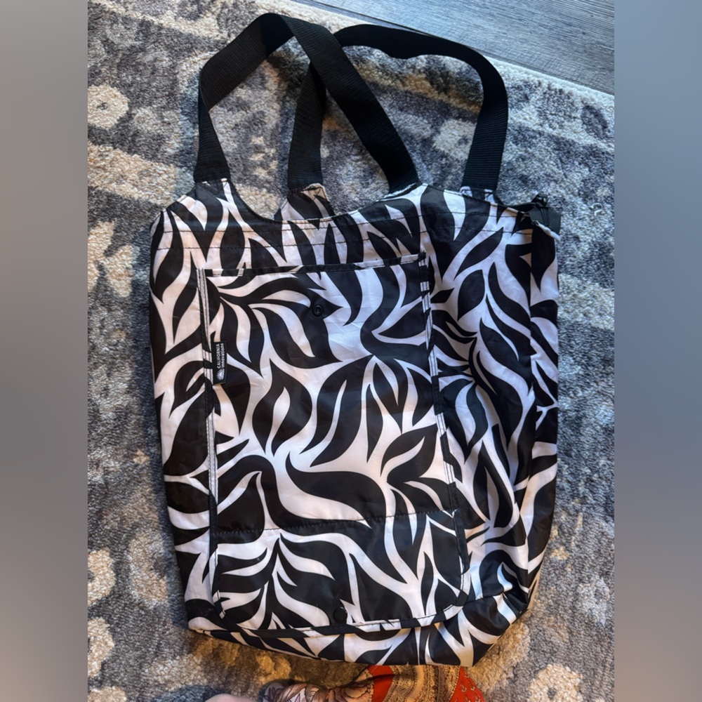 California Innovations Zebra Print Insulated Tote Bag